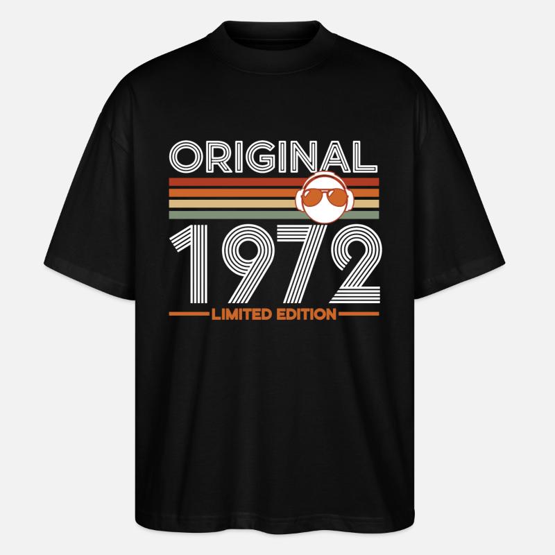 1972 - T-shirt bio Blaster 2.0 coupe oversize Stanley/Stella Unisexe - noir