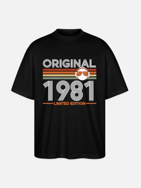 1981 - Stanley/Stella Oversized Unisex Organic T-shirt Blaster 2.0 - black