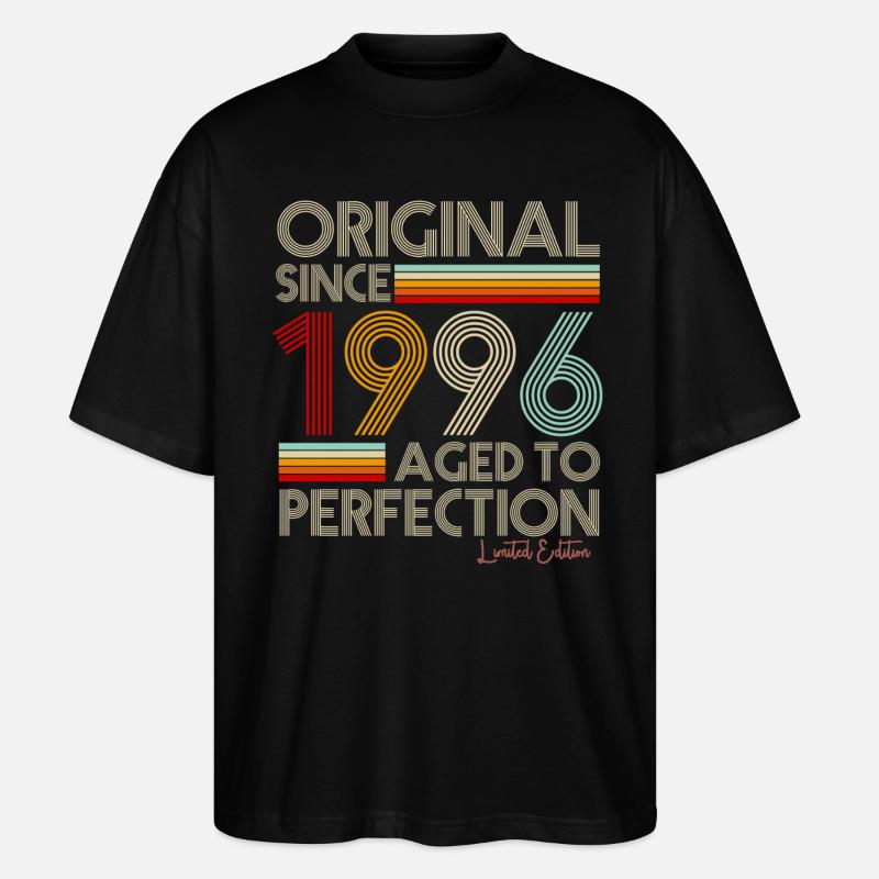 1996 - T-shirt bio Blaster 2.0 coupe oversize Stanley/Stella Unisexe - noir