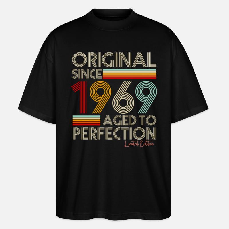 1969 - T-shirt bio Blaster 2.0 coupe oversize Stanley/Stella Unisexe - noir