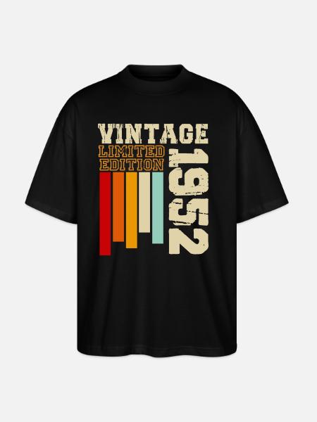 1952 - Stanley/Stella Oversized Unisex Organic T-shirt Blaster 2.0 - black
