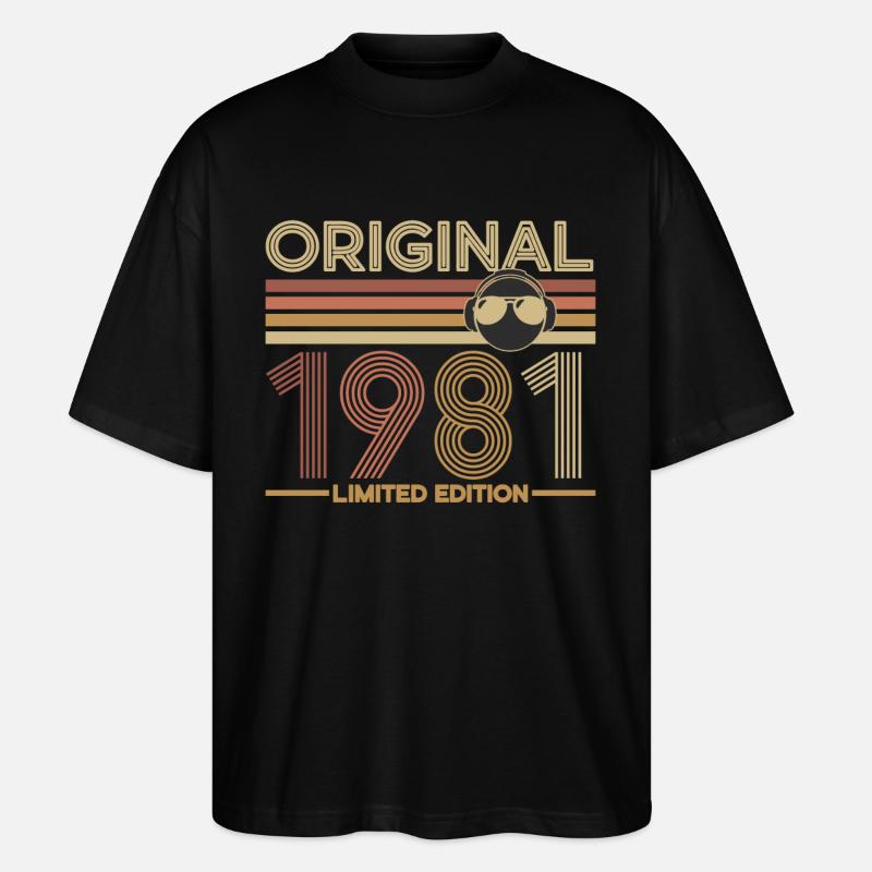 1981 - Stanley/Stella Oversized Unisex Bio T-Shirt Blaster 2.0 - Schwarz