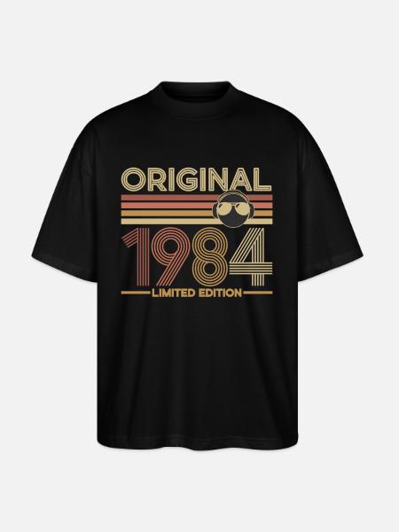 1984 - Stanley/Stella Oversized Unisex Organic T-shirt Blaster 2.0 - black