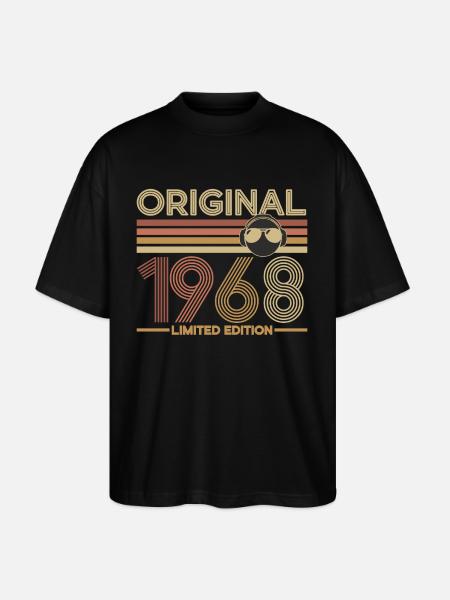 1968 - Stanley/Stella Oversized Unisex Bio T-Shirt Blaster 2.0 - Schwarz