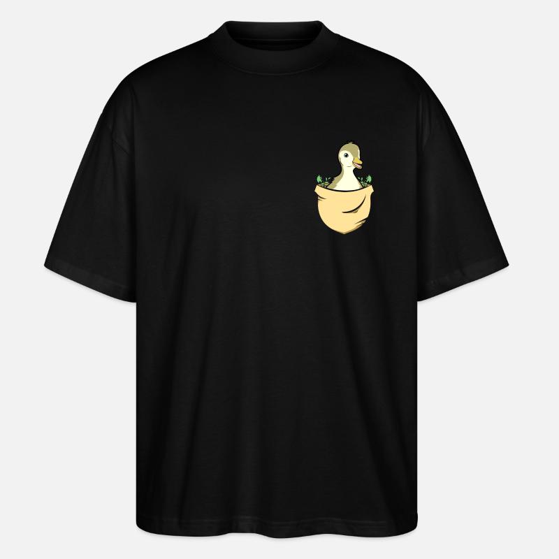 Petit canard Canard Mignon Canards - T-shirt bio Blaster 2.0 coupe oversize Stanley/Stella Unisexe - noir