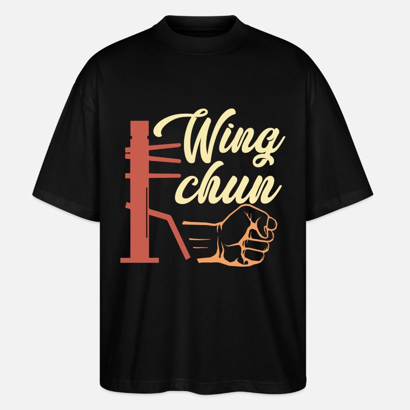 Wing Chun Geschenk - Stanley/Stella Oversized Unisex Bio T-Shirt Blaster 2.0 - Schwarz