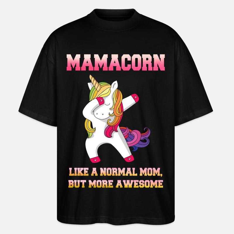 Mamacorn - Stanley/Stella Oversized Unisex Bio T-Shirt Blaster 2.0 - Schwarz