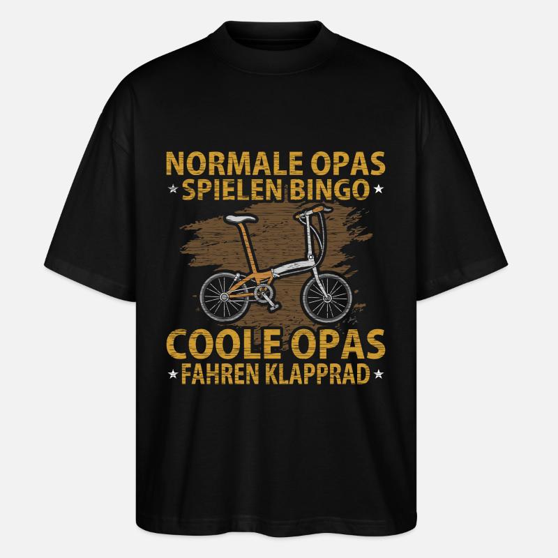 Klapprad - Stanley/Stella Oversized Unisex Bio T-Shirt Blaster 2.0 - Schwarz