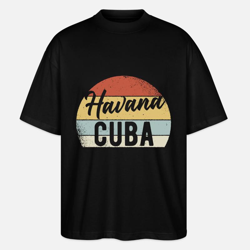 Havana Kuba - Stanley/Stella Oversized Unisex Bio T-Shirt Blaster 2.0 - Schwarz