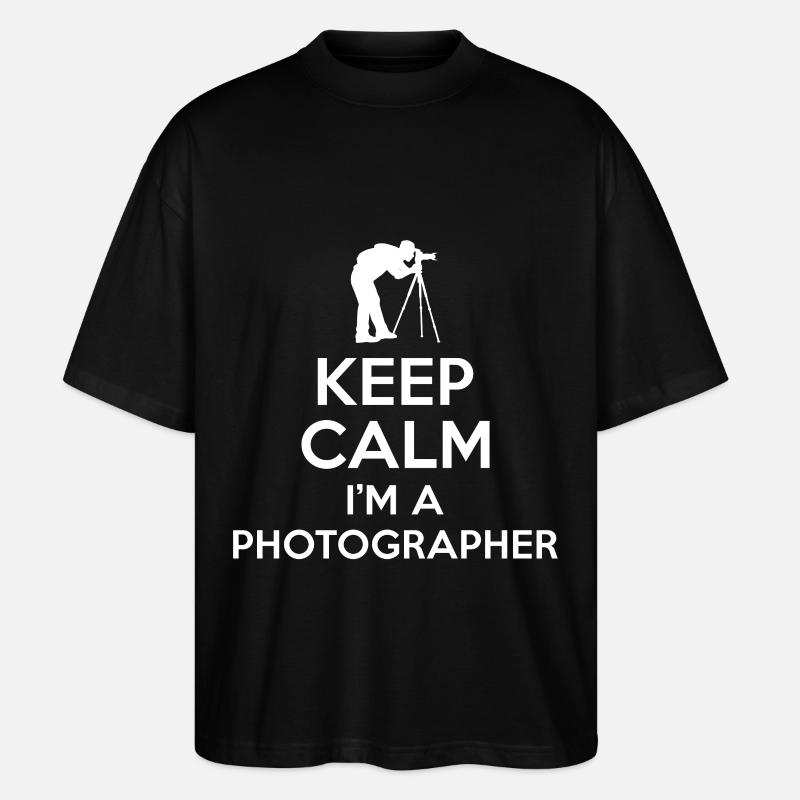 Keep calm Photographer - Stanley/Stella Oversized Unisex Bio T-Shirt Blaster 2.0 - Schwarz