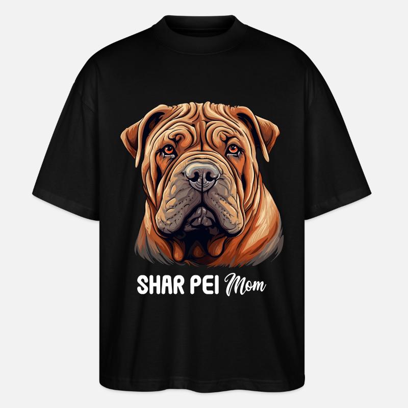Shar Pei - T-shirt bio Blaster 2.0 coupe oversize Stanley/Stella Unisexe - noir