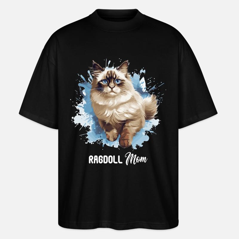 Ragdoll - Stanley/Stella Oversized Unisex Bio T-Shirt Blaster 2.0 - Schwarz