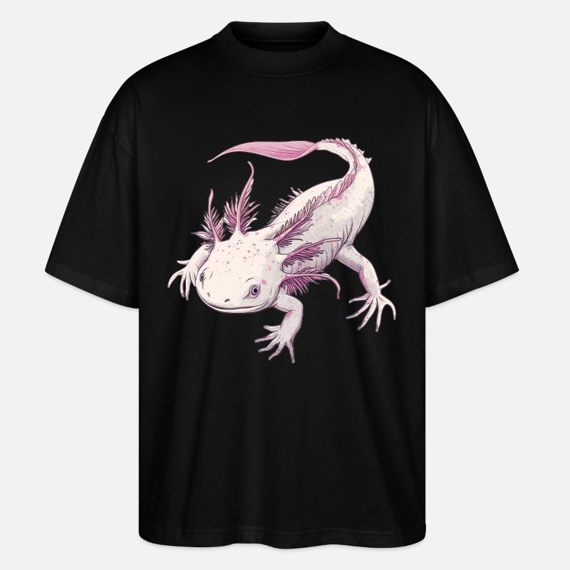 Axolotl - Stanley/Stella Oversized Unisex Bio T-Shirt Blaster 2.0 - Schwarz