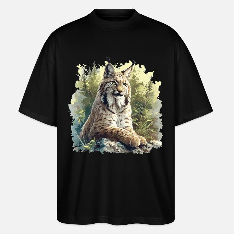 Lynx Luchse Luchs - T-shirt bio Blaster 2.0 coupe oversize Stanley/Stella Unisexe - noir