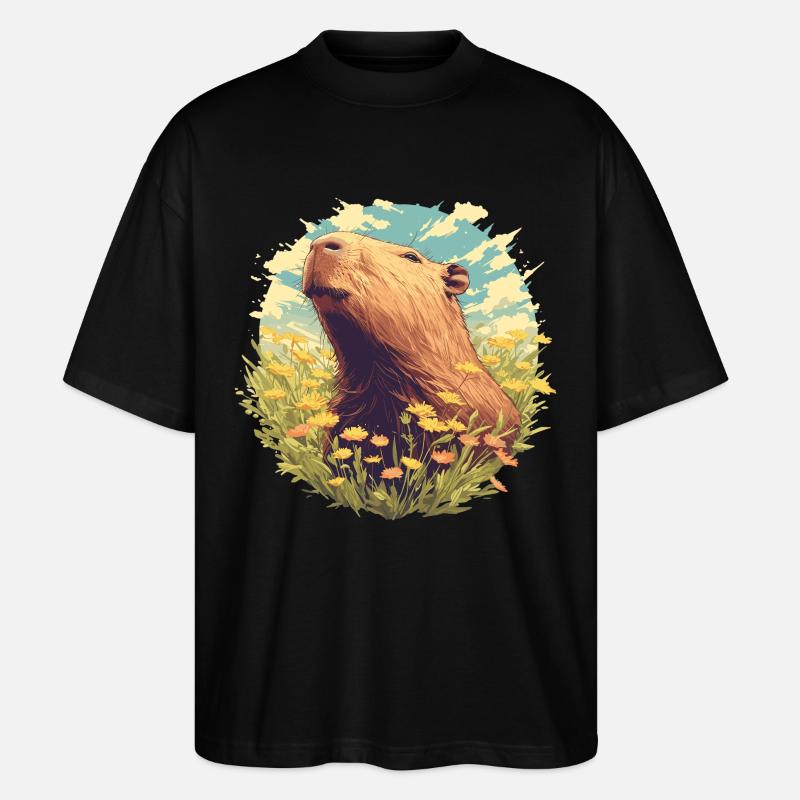 Capybaras Capybara - T-shirt bio Blaster 2.0 coupe oversize Stanley/Stella Unisexe - noir