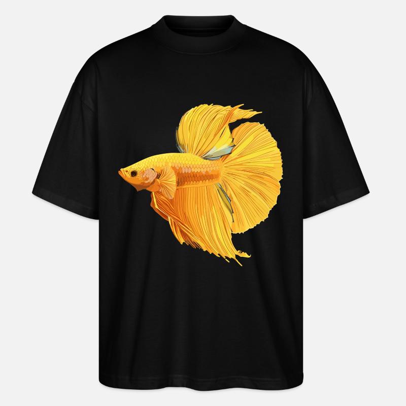 Bettas Betta Poisson Betta - T-shirt bio Blaster 2.0 coupe oversize Stanley/Stella Unisexe - noir