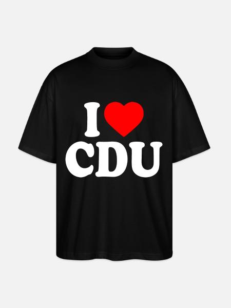 I love cdu - Stanley/Stella Oversized Unisex Organic T-shirt Blaster 2.0 - black