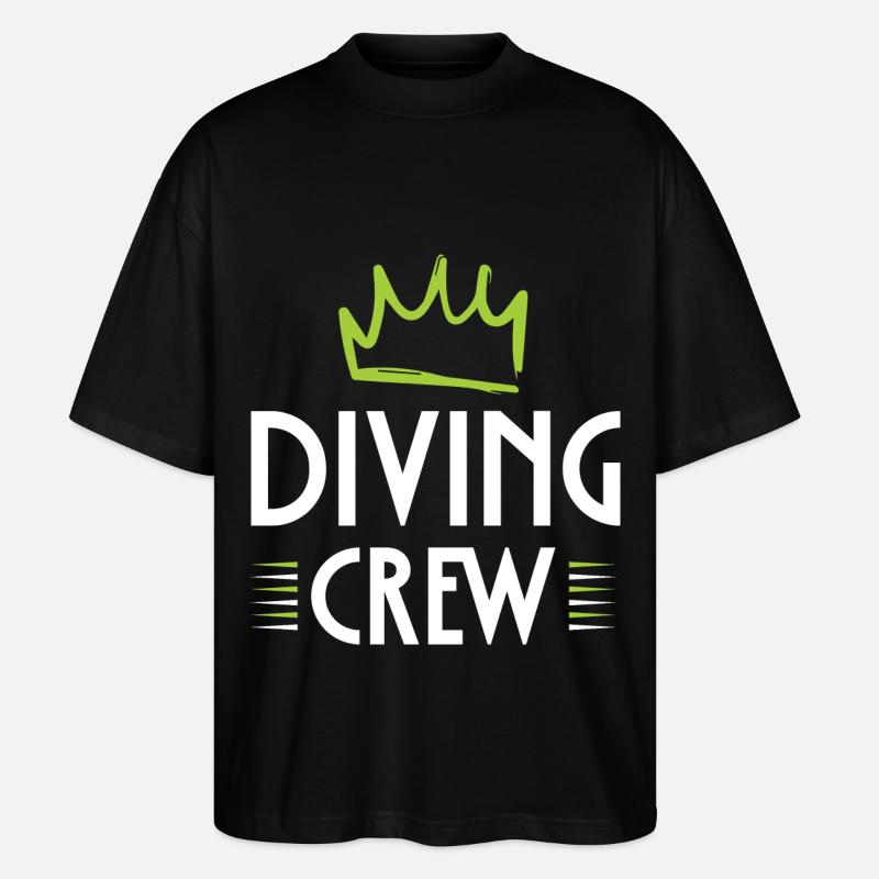 Diving Crew - Stanley/Stella Oversized Unisex Organic T-shirt Blaster 2.0 - black