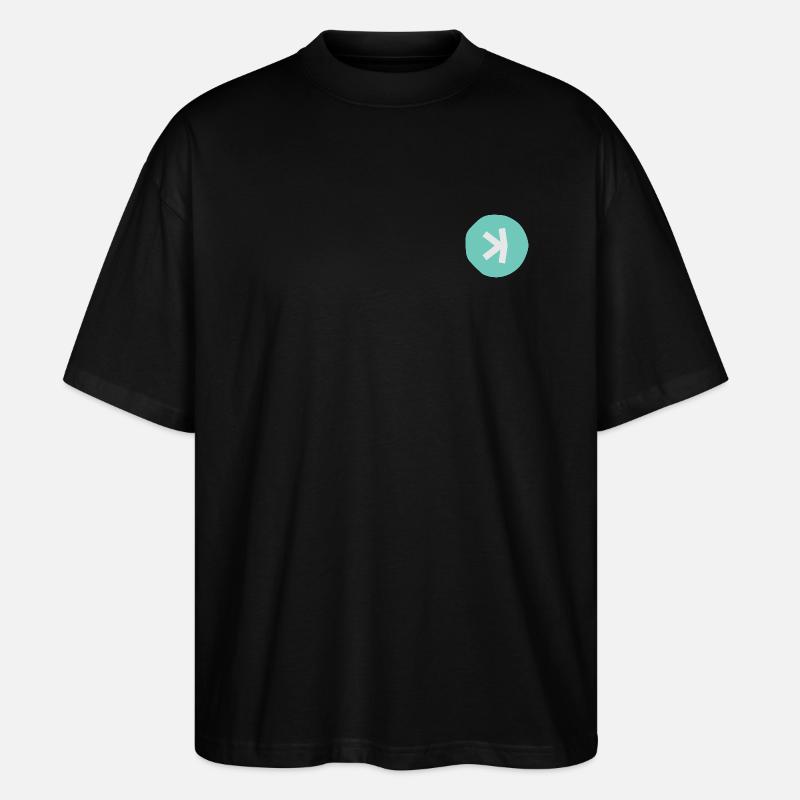 Kaspa Logo KAS - Stanley/Stella Oversized Unisex Organic T-shirt Blaster 2.0 - black