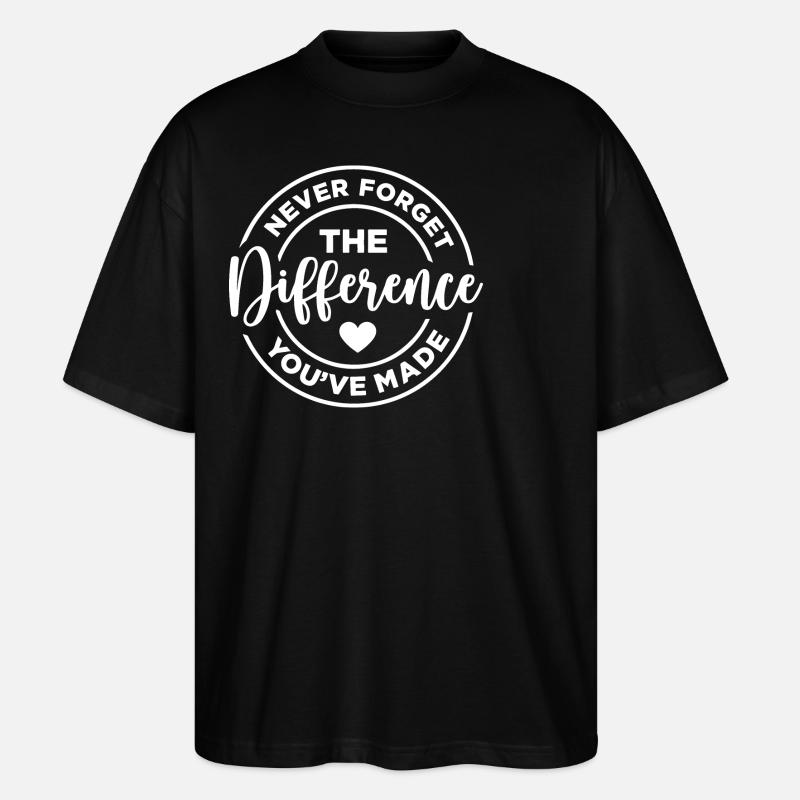 N’oubliez jamais la différence - T-shirt bio Blaster 2.0 coupe oversize Stanley/Stella Unisexe - noir