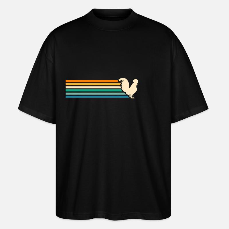 Poulet Coq - T-shirt bio Blaster 2.0 coupe oversize Stanley/Stella Unisexe - noir
