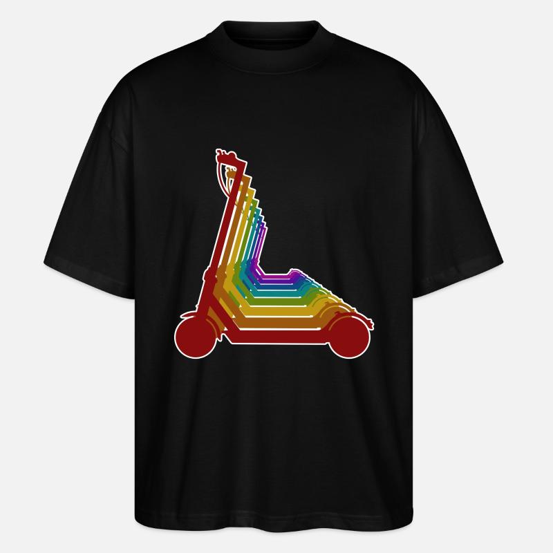 E-Scooter, Elektro Roller mit Akku - Stanley/Stella Oversized Unisex Bio T-Shirt Blaster 2.0 - Schwarz