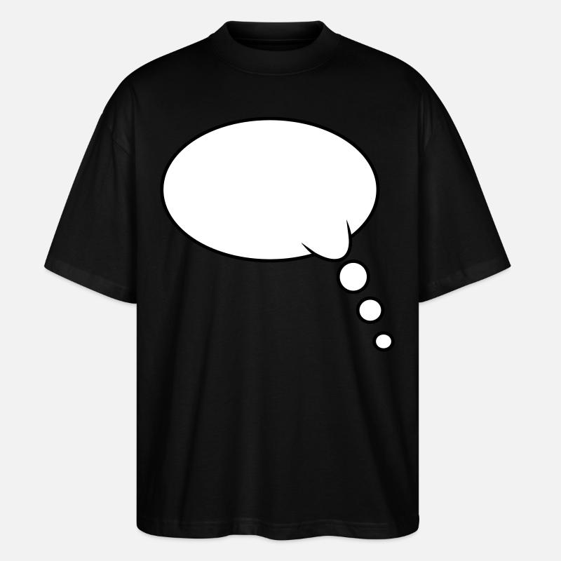 Denkblase Design - Stanley/Stella Oversized Unisex Bio T-Shirt Blaster 2.0 - Schwarz