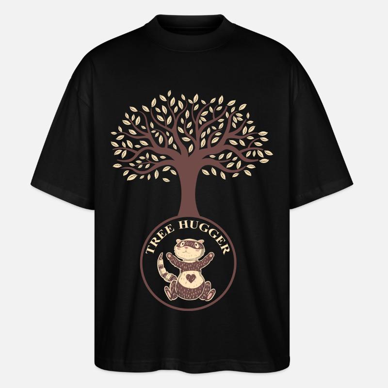 Furets des arbres - T-shirt bio Blaster 2.0 coupe oversize Stanley/Stella Unisexe - noir