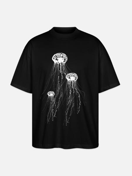 Méduse - T-shirt bio Blaster 2.0 coupe oversize Stanley/Stella Unisexe - noir