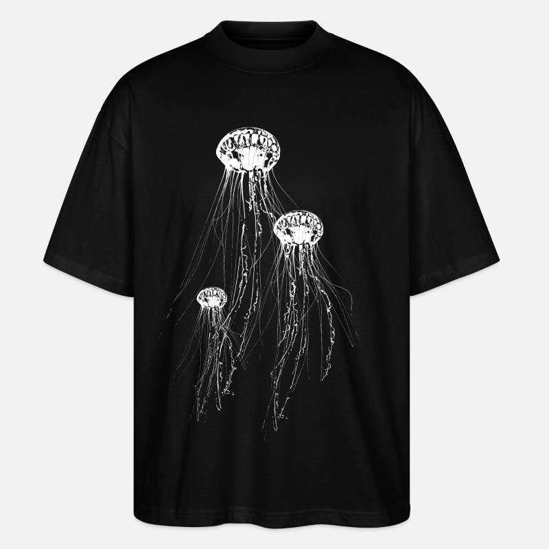 Qualle - Stanley/Stella Oversized Unisex Bio T-Shirt Blaster 2.0 - Schwarz