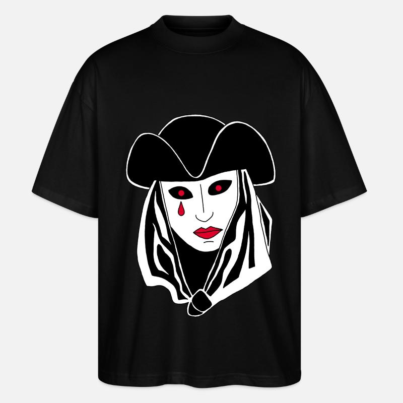 Fantôme de Venise - T-shirt bio Blaster 2.0 coupe oversize Stanley/Stella Unisexe - noir