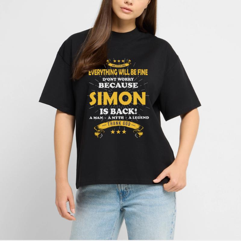 Everything will be fine Simon Is back Stanley/Stella Oversized Unisex Organic T-shirt Blaster 2.0