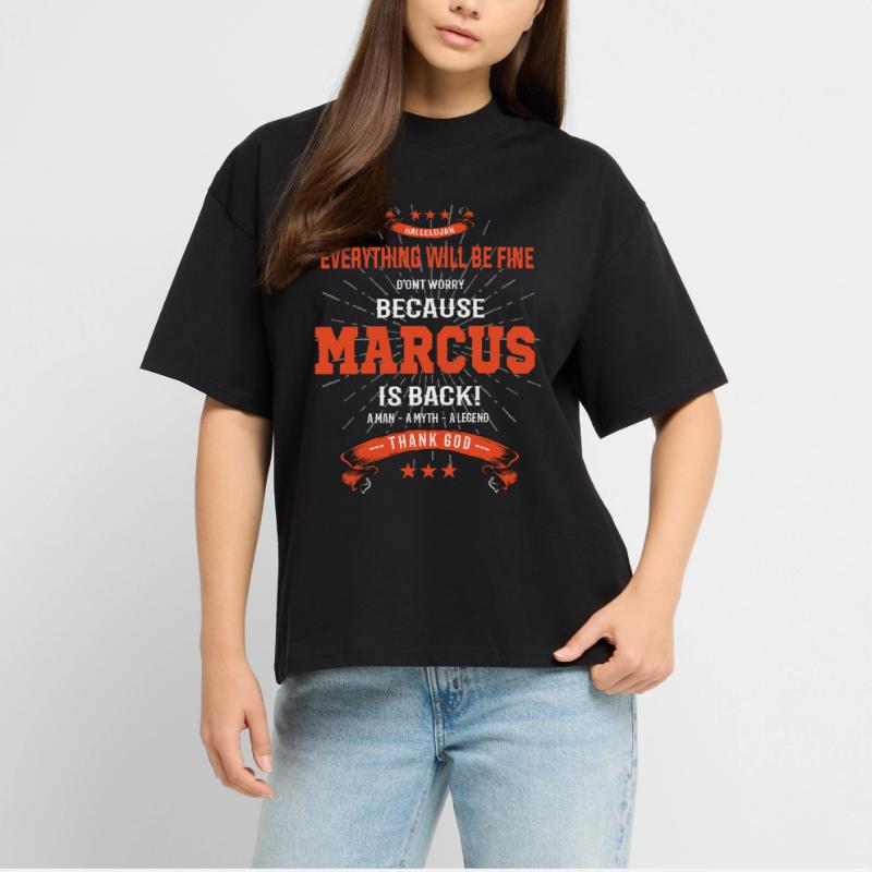 Everything will be fine Marcus Is back Stanley/Stella Oversized Unisex Organic T-shirt Blaster 2.0