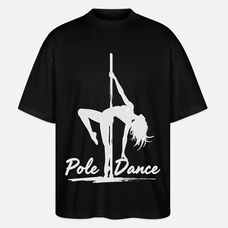 Pole Dance Poledancerin Silhouette Geschenk - Stanley/Stella Oversized Unisex Bio T-Shirt Blaster 2.0 - Schwarz