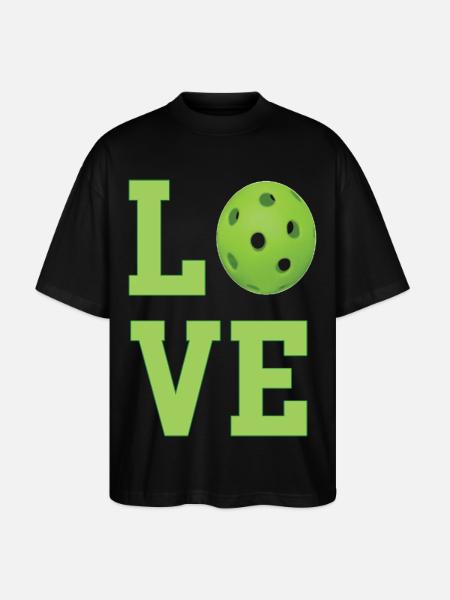 Pickleball-Liebe - Stanley/Stella Oversized Unisex Bio T-Shirt Blaster 2.0 - Schwarz