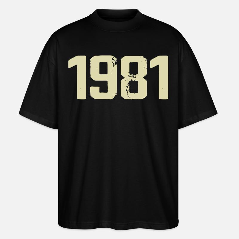 Jubilé 1981 - T-shirt bio Blaster 2.0 coupe oversize Stanley/Stella Unisexe - noir