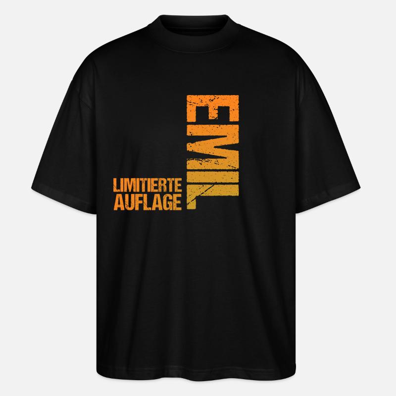 Emil - Stanley/Stella Oversized Unisex Bio T-Shirt Blaster 2.0 - Schwarz