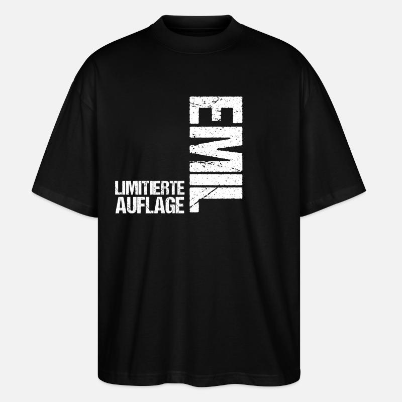 Emil - Stanley/Stella Oversized Unisex Bio T-Shirt Blaster 2.0 - Schwarz