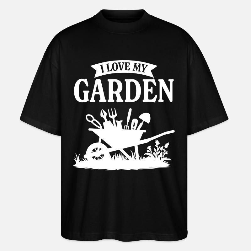 J’adore mon jardin - T-shirt bio Blaster 2.0 coupe oversize Stanley/Stella Unisexe - noir