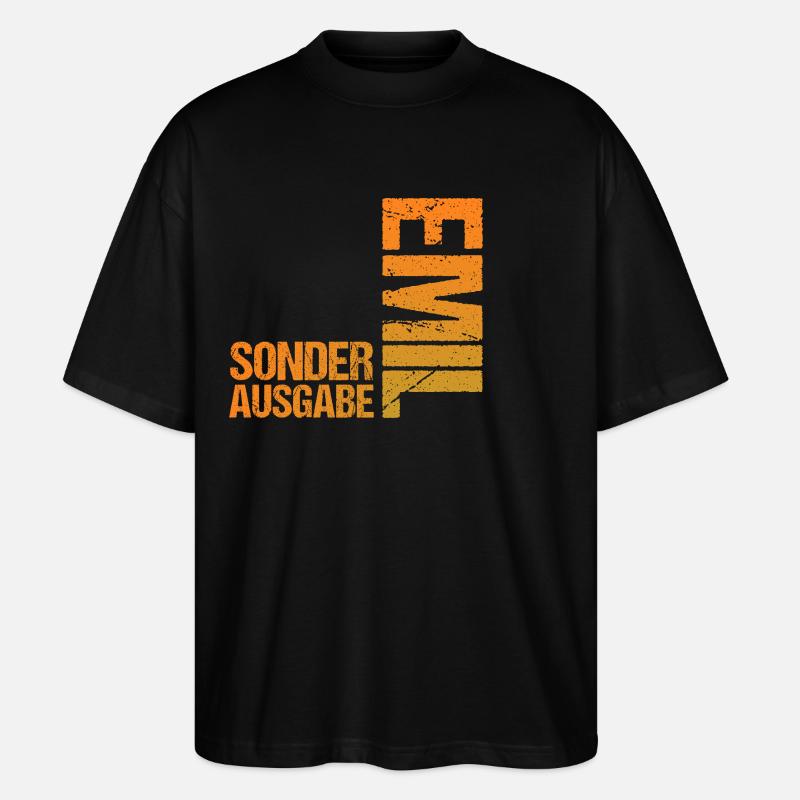 Emil - Stanley/Stella Oversized Unisex Bio T-Shirt Blaster 2.0 - Schwarz