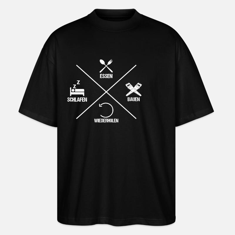 Charpentier Charpentier - T-shirt bio Blaster 2.0 coupe oversize Stanley/Stella Unisexe - noir