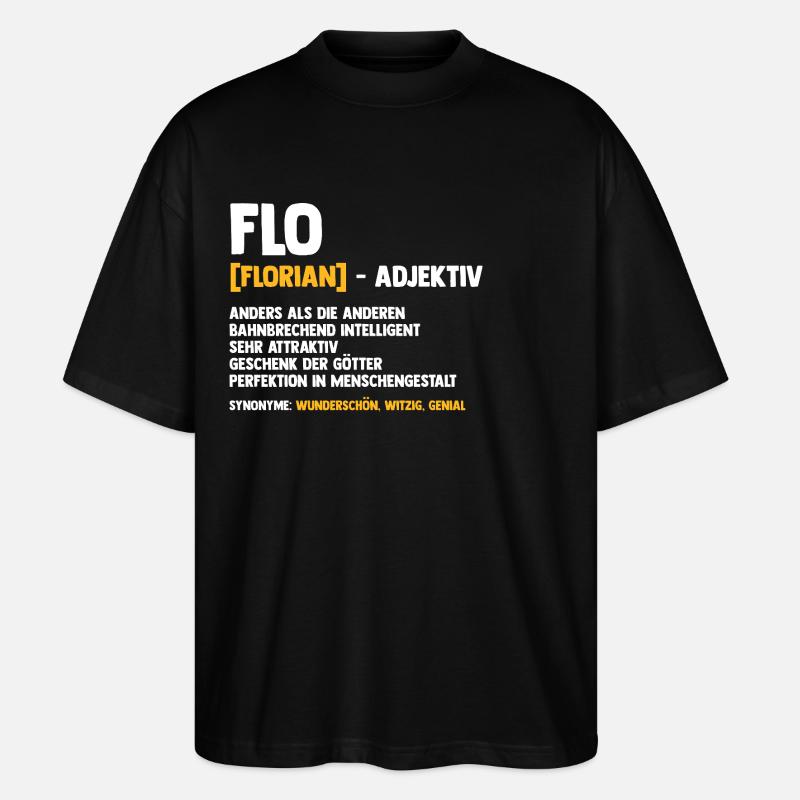 Florian - Stanley/Stella Oversized Unisex Bio T-Shirt Blaster 2.0 - Schwarz