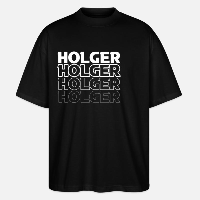 Holger - Stanley/Stella Oversized Unisex Bio T-Shirt Blaster 2.0 - Schwarz
