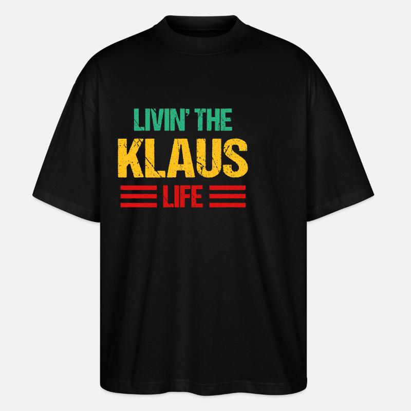 Klaus - Stanley/Stella Oversized Unisex Bio T-Shirt Blaster 2.0 - Schwarz
