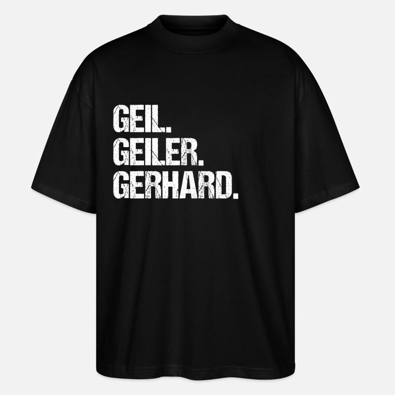 Gerhard - Stanley/Stella Oversized Unisex Bio T-Shirt Blaster 2.0 - Schwarz