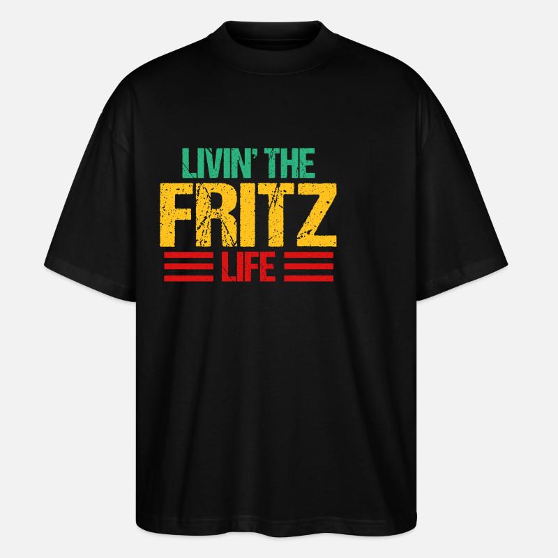 Fritz - Stanley/Stella Oversized Unisex Bio T-Shirt Blaster 2.0 - Schwarz