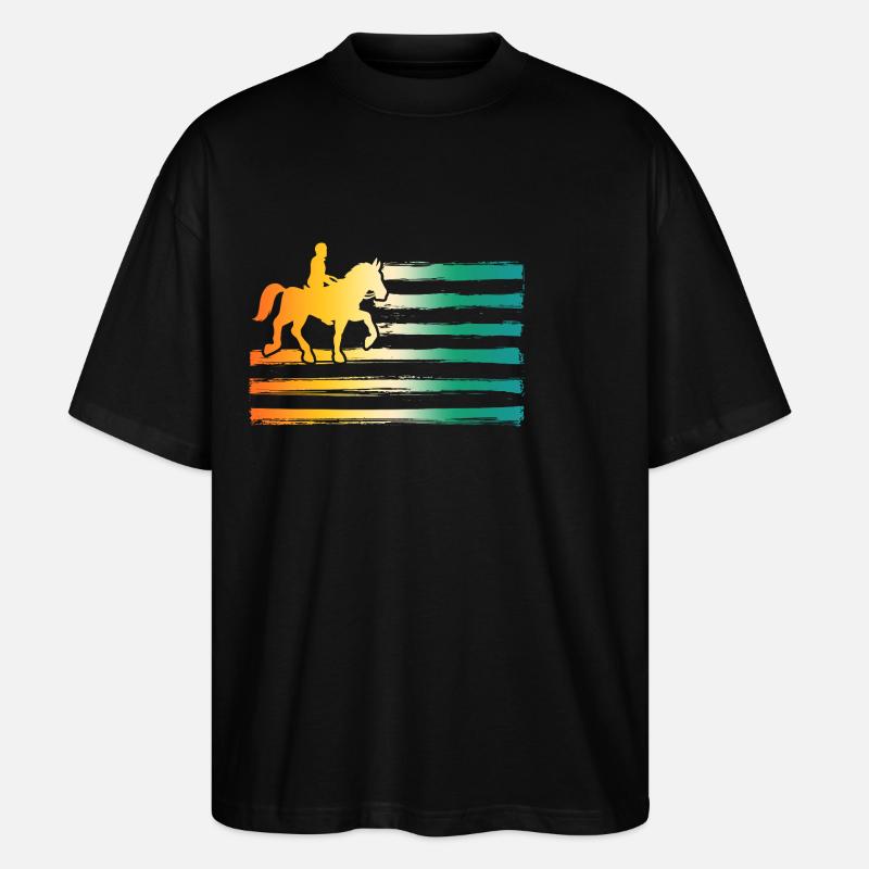 Cheval - T-shirt bio Blaster 2.0 coupe oversize Stanley/Stella Unisexe - noir