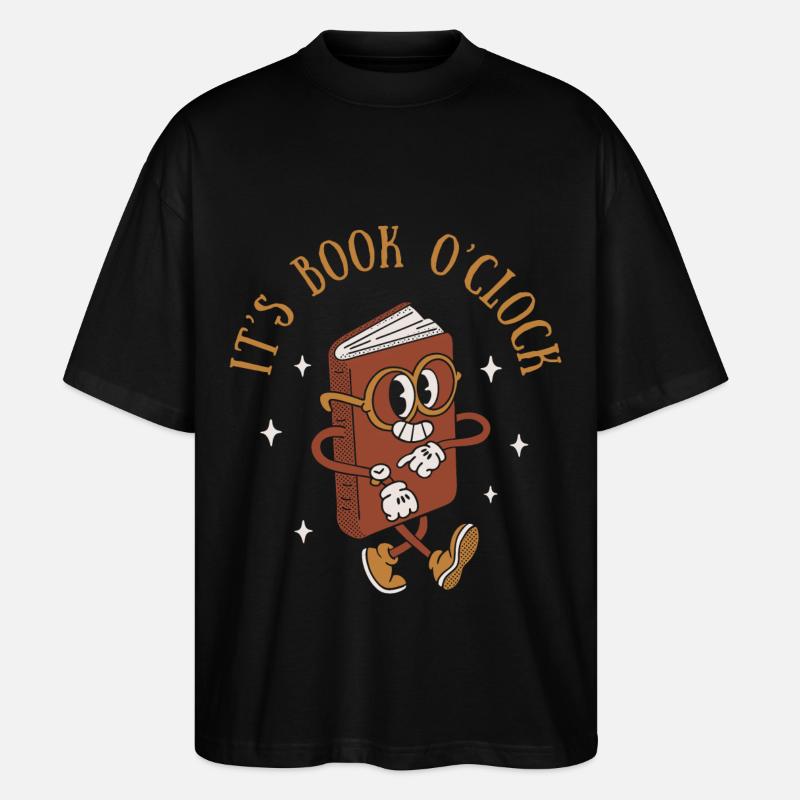 C’est l’heure du livre - T-shirt bio Blaster 2.0 coupe oversize Stanley/Stella Unisexe - noir