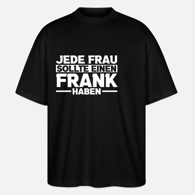 Frank - Stanley/Stella Oversized Unisex Bio T-Shirt Blaster 2.0 - Schwarz