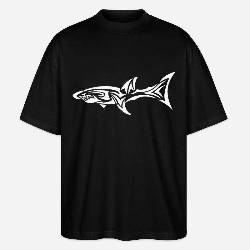 Hai w - Stanley/Stella Oversized Unisex Bio T-Shirt Blaster 2.0 - Schwarz